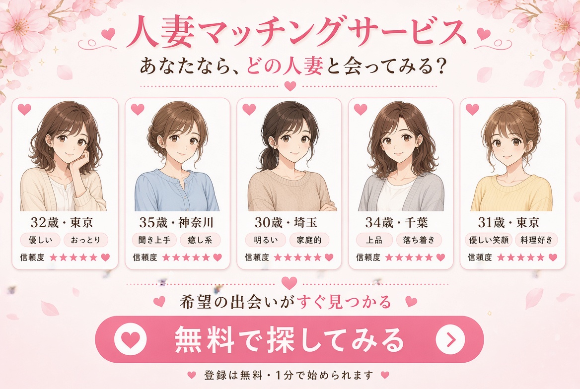 FANZAで出会えるキャラクターまとめ｜魅力的な人妻マッチングサイト